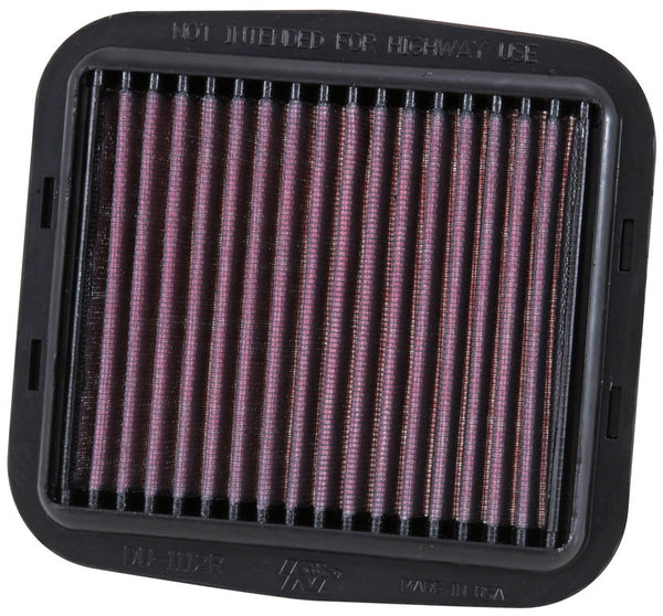 K&N Engine Air Filter: High Performance, Powersport Air Filter: Fits 2012-2019 DUCATI(1299 Panigale, R Final Edition, 959 Panigale, Corse, Multistrada 1260, DIair, and other select models) DU-1112R