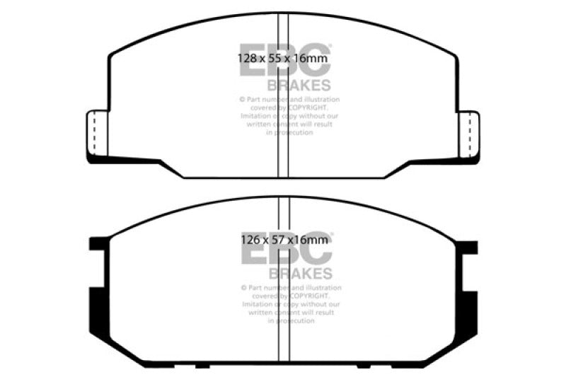 EBC 82-85 Toyota Celica 2.0L Ultimax Front Brake Pads UD245