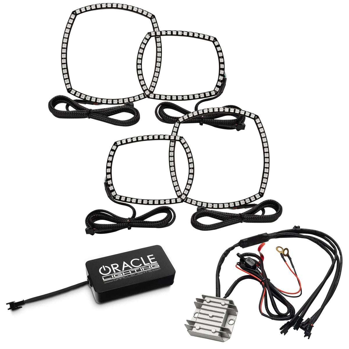 Oracle 11-14 Fits Dodge Charger Dynamic Headlight Halo Kit Colorshift Dynamic See Warranty 2234-332