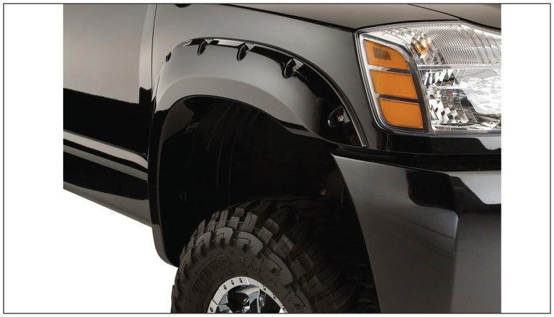 Bushwacker Front/Rear Black Pocket Style Fender Flares For 04-15 Titan 70908-02