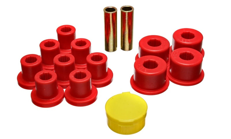 Energy Suspension 6/74-80 MG MGB Red Rear Leaf Spring Bushing Set 10.2101R