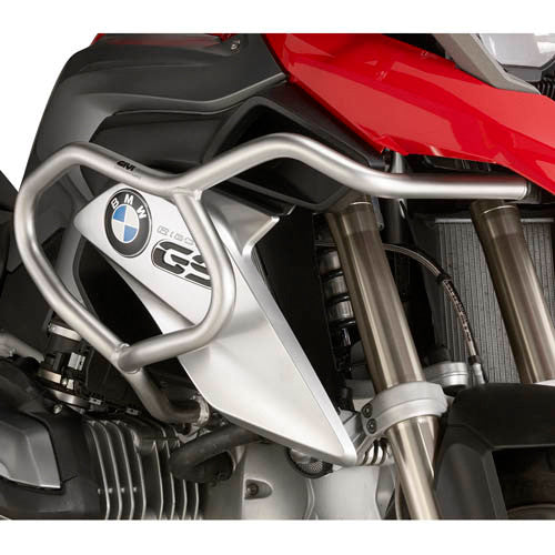 GIVI Upper Engine Guards (Silver) Compatible with 13-18 BMW R1200GS