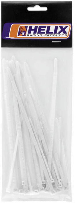 Helix Racing Products  303-4689; Assorted Cable Ties White 30-Pack