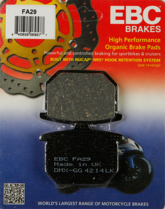 EBC Brakes FA29 Disc Brake Pad Set, Black