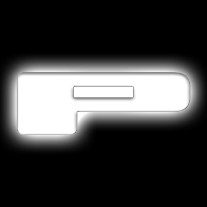 ORACLE Lighting Universal Illuminated LED Letter Badges Matte Wht Surface Finish P SEE WARRANTY 3140-P-001