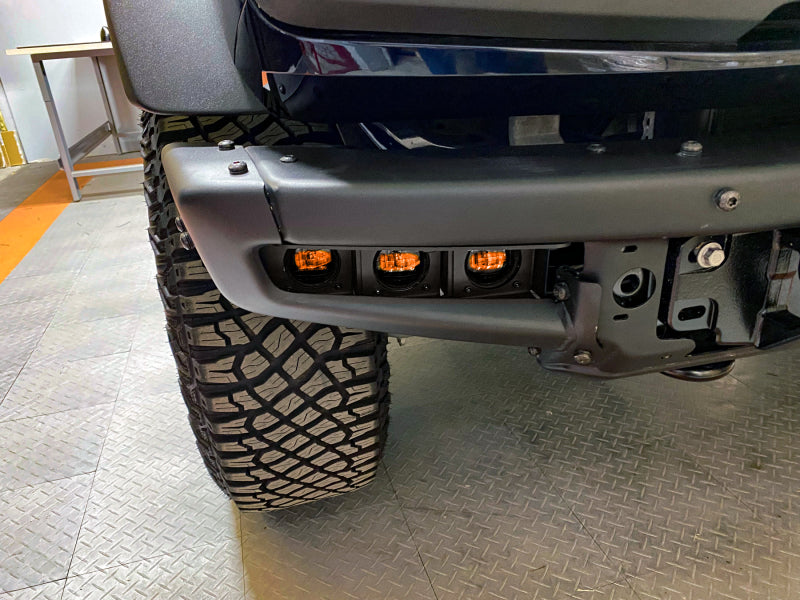 Oracle Lighting 2021-2023 Ford Bronco Triple Led Fog Light Kit For Steel Bumper 5890-005