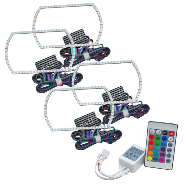 Oracle Fits Chevy Silverado 07-13 Halo Kit Square Style Colorshift W/ Simple Controller See Warranty 2358-504