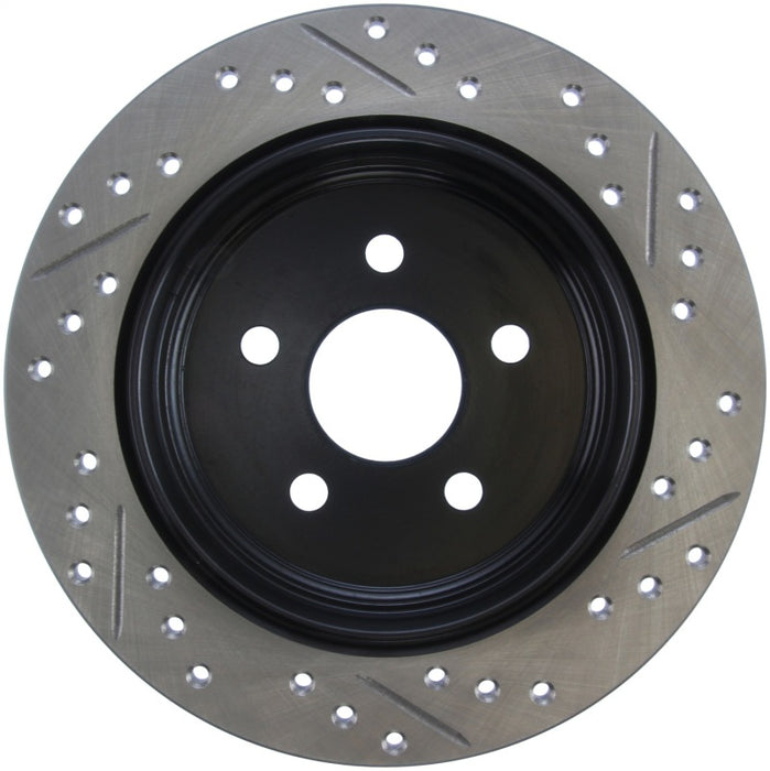 Stoptech Sport Drilled & Slotted Brake Rotor; Rear Right 127.63054R
