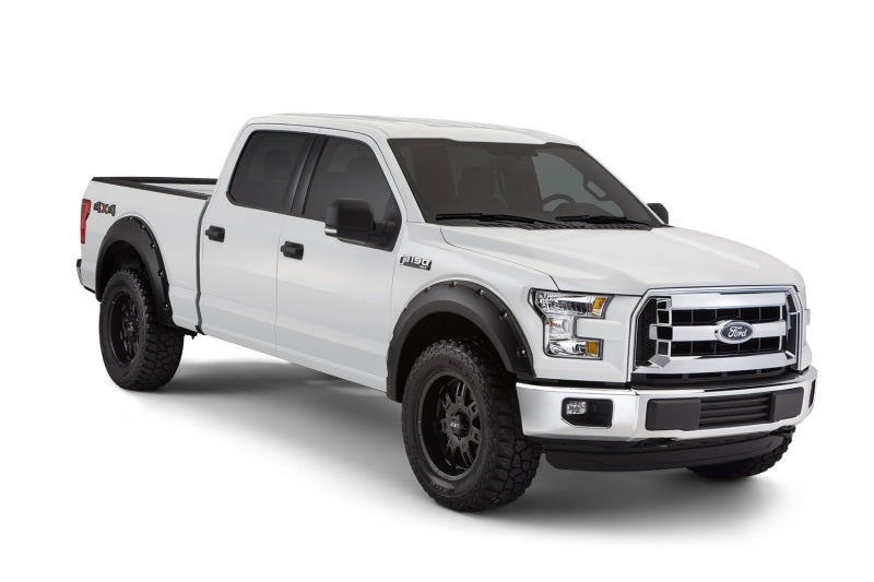 Bushwacker 15-17 Ford F-150 Styleside Pocket Style Flares 4pc 67.1/78.9/97.6in Bed Black 20935-02