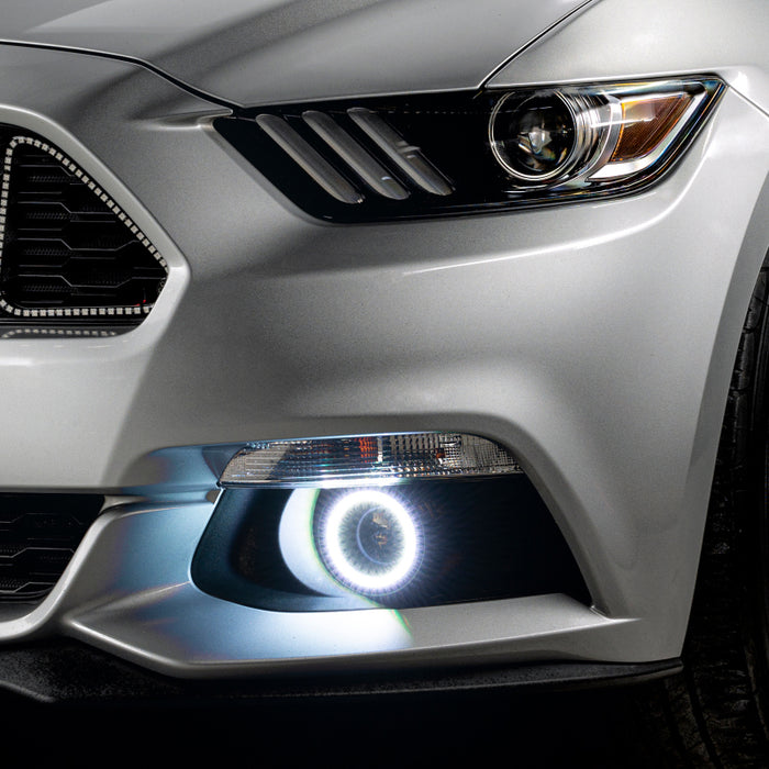 ORACLE Lighting 2015-2017 Ford Mustang Dynamic ColorSHIFT® RGB+A Projector Surface Mount Fog Light Halo Kit