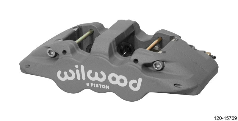 Wilwood Caliper-Aero6-L/H Type III Ano 1.62/1.12/1.12in Pistons 1.25in Disc 120-15769