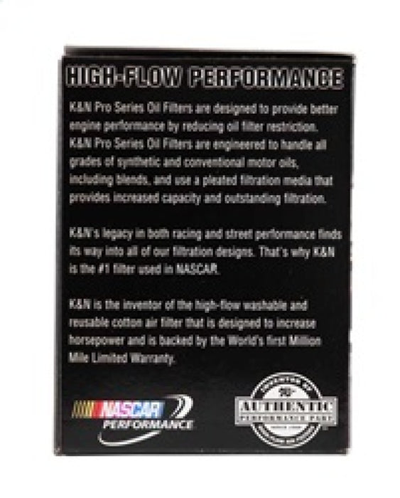 K&N Pro Series Oil FIlter 1.188in ID x 2.125in OD x 2.688in H for 99-01 Cadillac Catera PS-7001