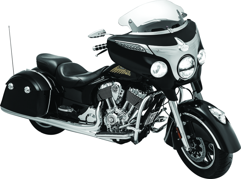 Kuryakyn Motorcycle Accent Accessory: Saddlebag Trim Top For 2014-19 Indian Motorcycles, Chrome 5670