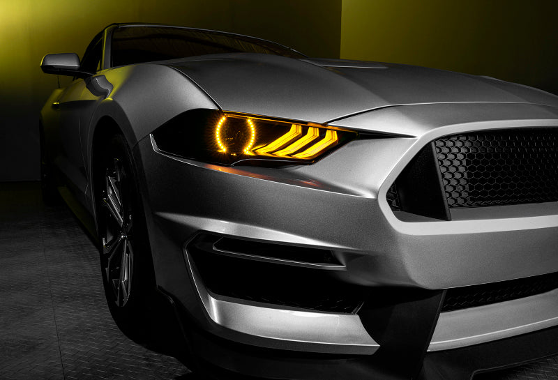 ORACLE Lighting 2018-2022 Ford Mustang Dynamic ColorSHIFT® DRL Upgrade w/Halo Kit  Sequential Turn Signal