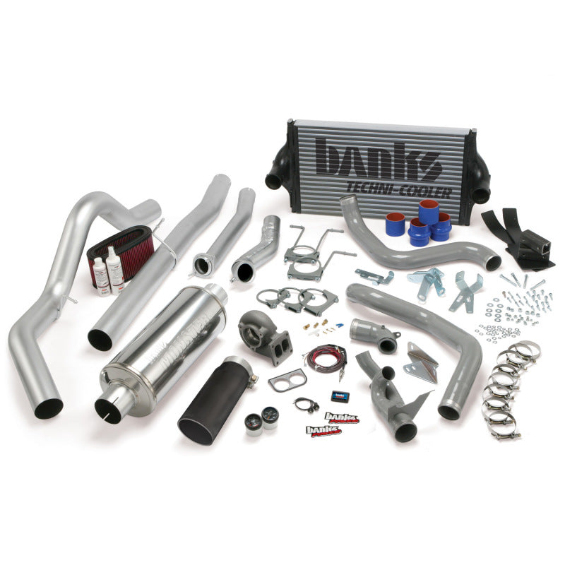 Banks Power 94-97 Ford 7.3L CCLB Man PowerPack System SS Single Exhaust w/ Black Tip 46361-B