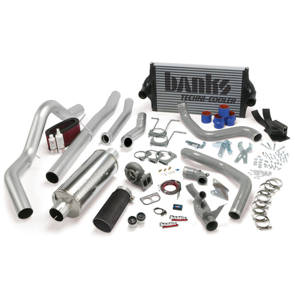Banks Power 94-97 Ford 7.3L CCLB Man PowerPack System SS Single Exhaust w/ Black Tip 46361-B