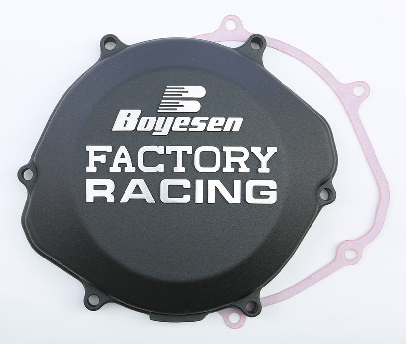 Boyesen Factory Racing Clutch Cover Black CC-02AB
