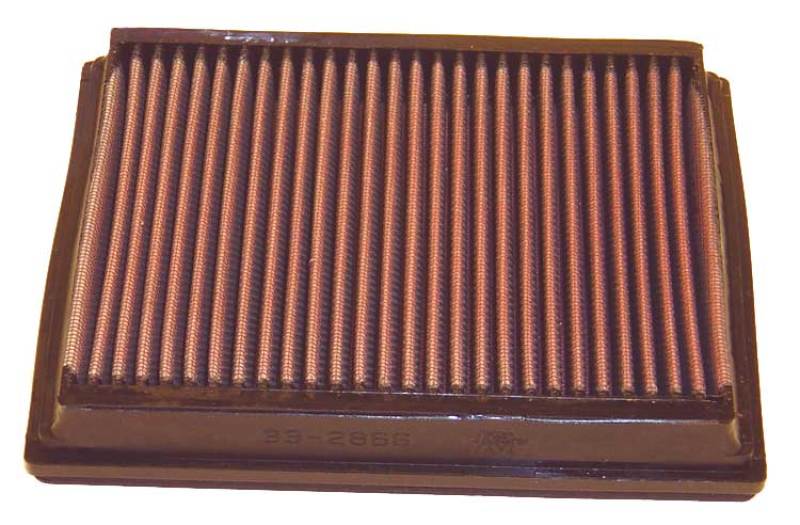K&N 33-2866 Air Panel Filter for AUDI RS6 V8-4.2L F/I, 2003-2004 (2 FILTERS REQUIRED)