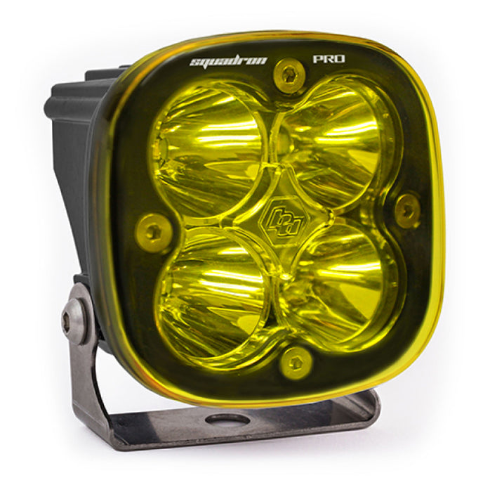 Baja Designs Squadron Pro Spot Pattern Black LED Light Pod Amber 490011