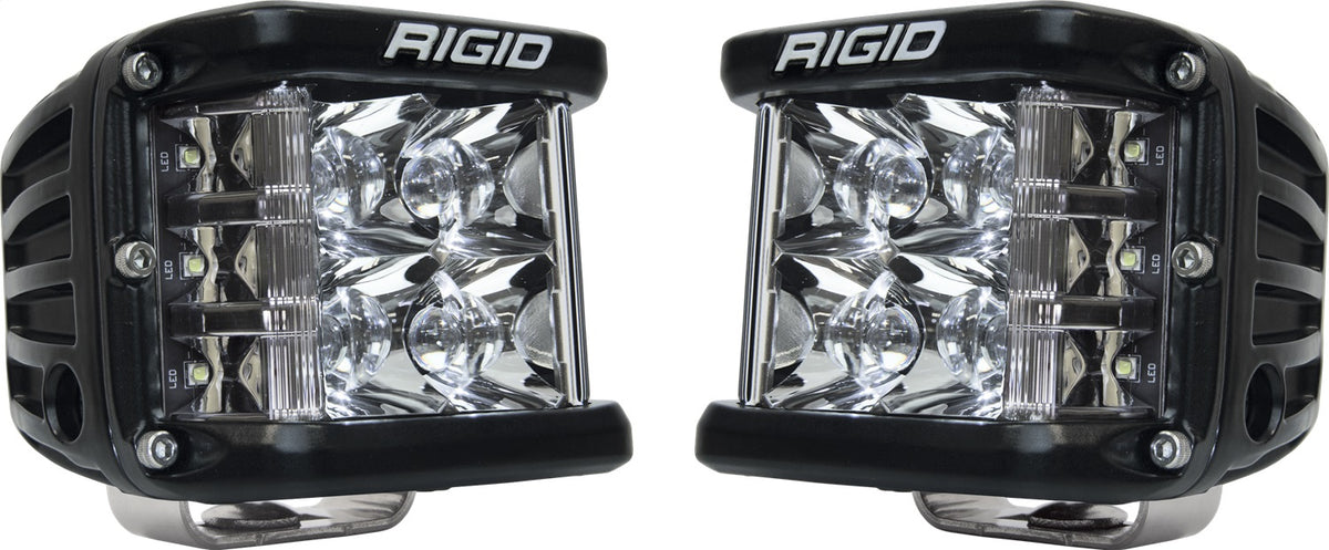 RIGID D-SS PRO Side Shooter LED Light (Spot) Pair Black, Mount, Black Housing 262213