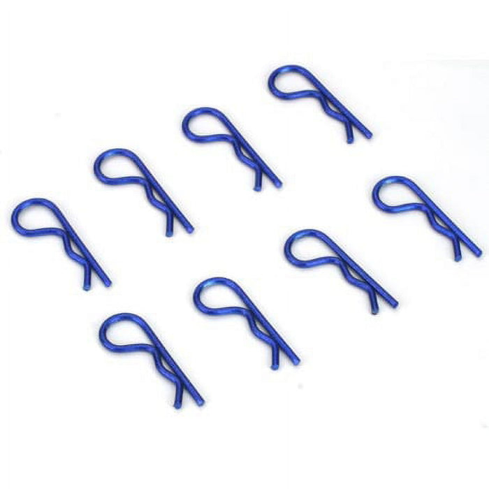 Dynamite Anodized Body Clips Blue 8 DYN5526 Electric Car/Truck Option Parts