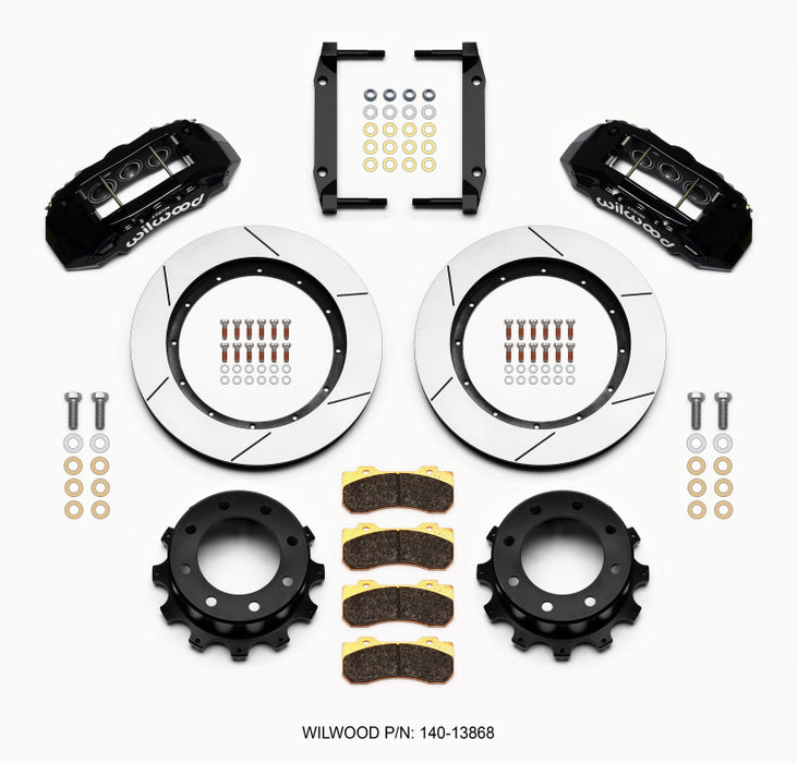 Wilwood TX6R Rear Kit 15.50in Black 2005-2012 Ford F250/F350 4WD 140-13868