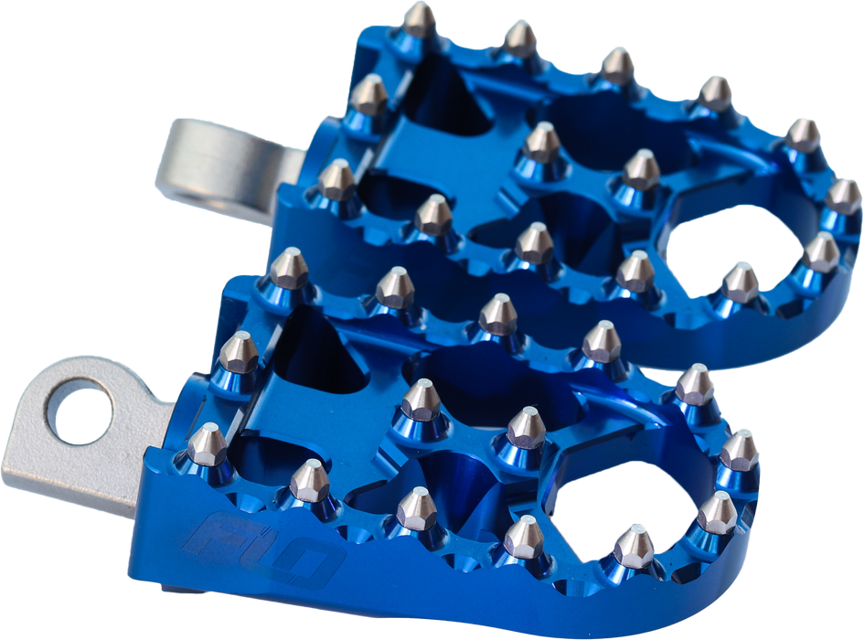 Flo Motorsports FPEG-800BLU Moto Style Footpeg Set - Blue