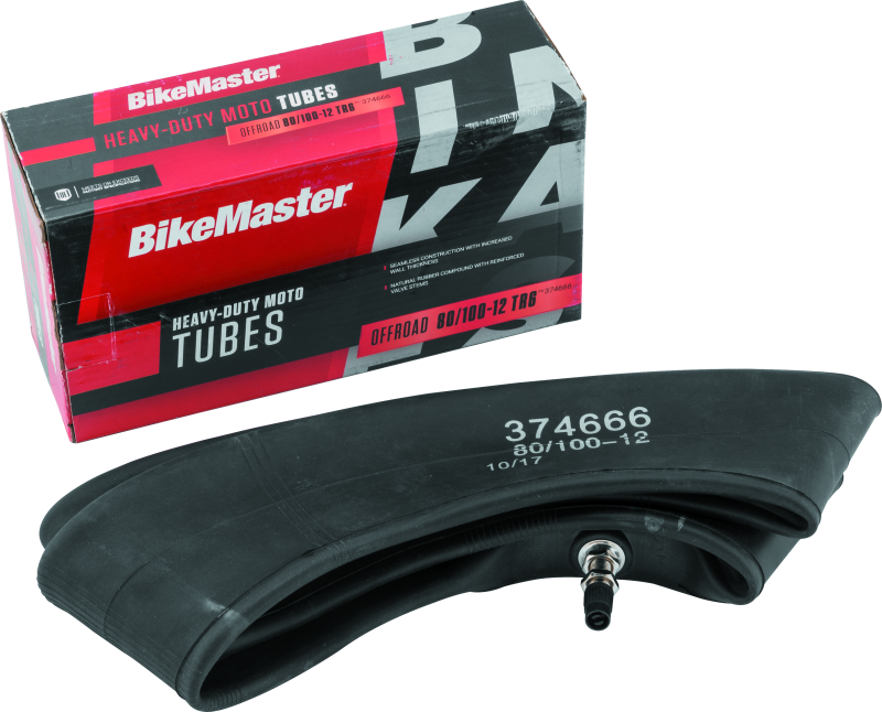 Bikemaster Heavy Duty Motorcycle Tire Tubes 80/100-12 Tr6 374666