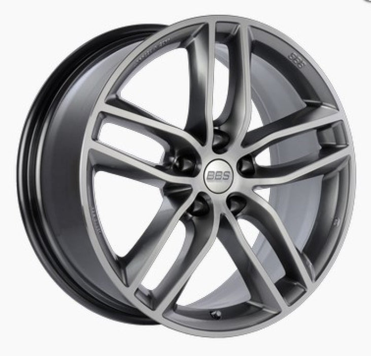 BBS SX 18x8 5x120 ET45 Gloss Platinum Diamond Cut Face Wheel 82mm PFS Required SX0106PPK