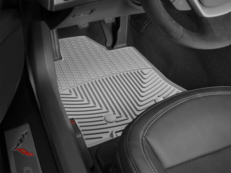 WeatherTech 2014+ Chevrolet Corvette Front Rubber Mats Grey W352GR