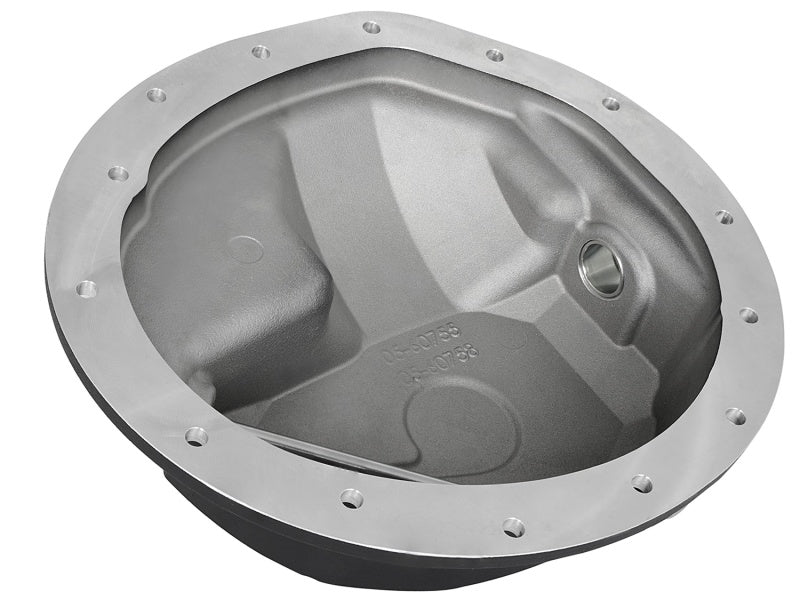 AFE Rear Differential Cover Black w/Machined Fins Compatible with Nissan Titan XD 16-19 w/Oil 46-70362-WL