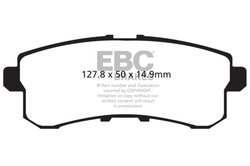 EBC 11-13 Compatible with Infiniti QX56 5.6 Ultimax2 Rear Brake Pads UD1510