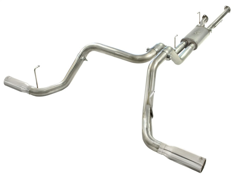 aFe MACHForce XP 2-1/2in to 3in 409 SS Cat-Back Exhaust w/ Polished Tips 10-17 Toyota Tundra V8 5.7L 49-46014-P