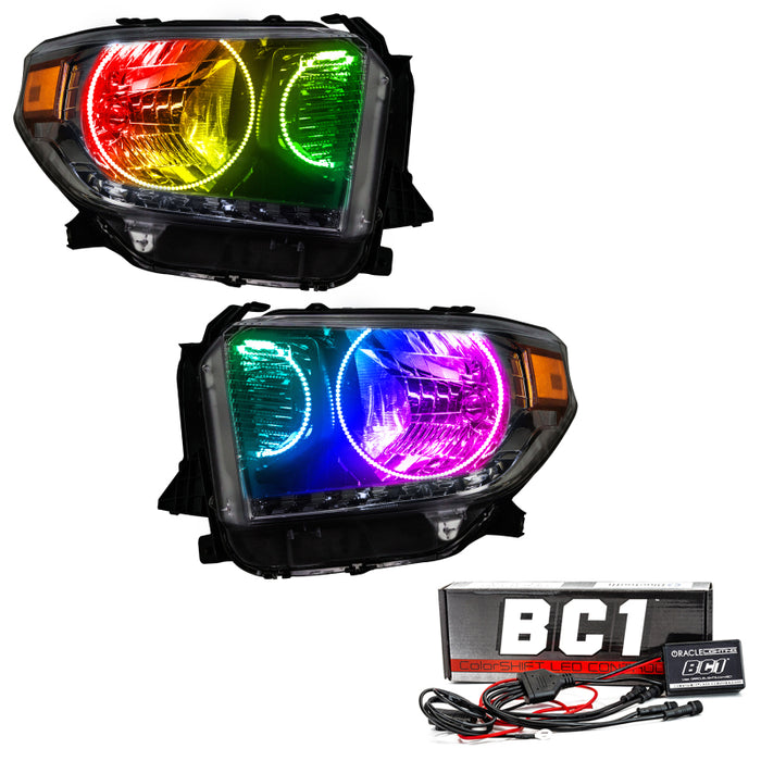 Oracle 14-17 Toyota Tundra SMD HL Dual Halo Kit ColorSHIFT w/ BC1 Controller SEE WARRANTY 7204-335