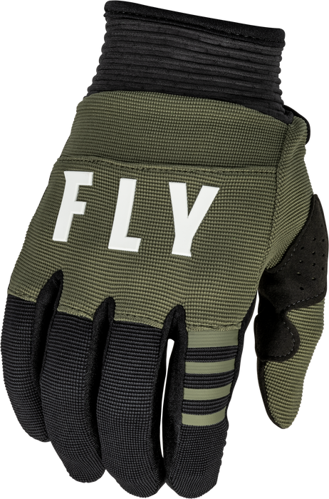 Fly Racing Youth F-16 Gloves Olive Green/Black Yxs 376-913YXS