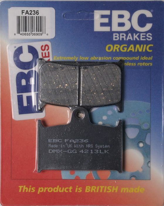 EBC Brakes FA236 Disc Brake Pad Set, Black, One-Size