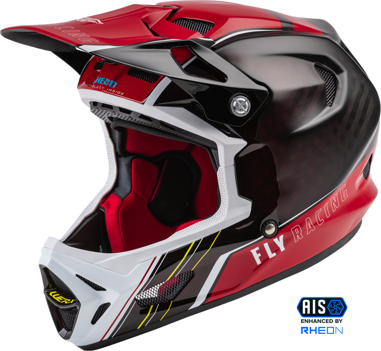 Fly Racing WERX-R Adult Carbon Cycling Helmet (Red, Small)