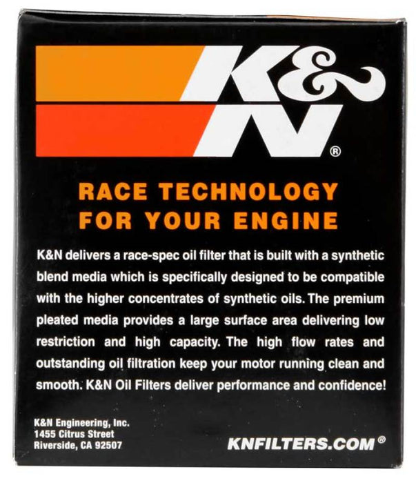 K&N Motorcycle Oil Filter: High Performance, Premium, Designed To Be Used With