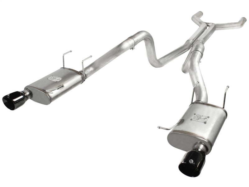 aFe MACHForce XP Cat-Back Exhaust 3in SS w/ Black Tips 11-14 Ford Mustang GT V8 5.0L 49-43049-B