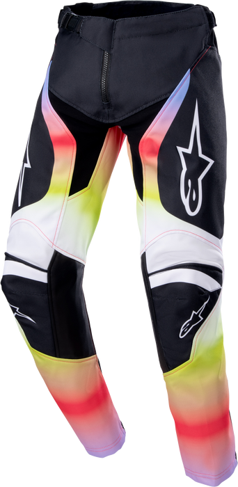 Alpinestars 2023 Youth Racer Semi Pants (Black Multicolor, Youth 28)