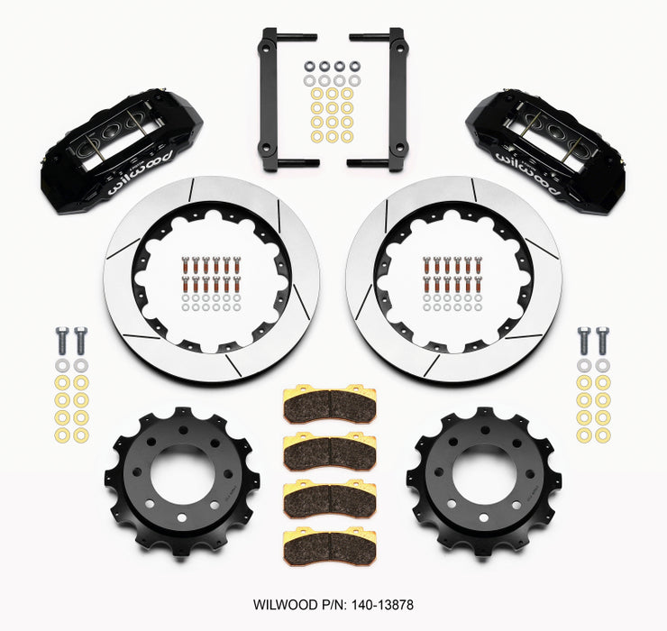 Wilwood TX6R Rear Kit 16.00in Black 1999-2010 GM H2 / 2500 4.63 Cntr 140-13878