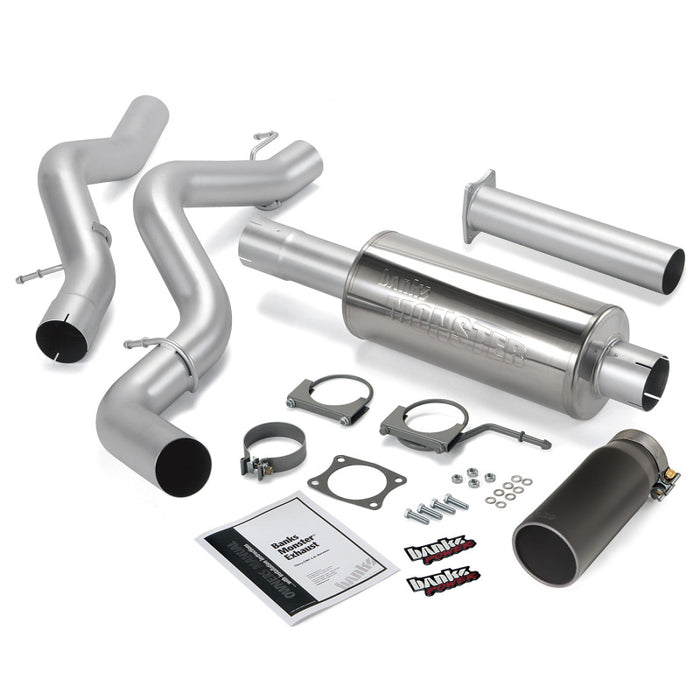 Banks Power 06-07 Chevy 6.6L CCSB Monster Exhaust System SS Single Exhaust w/ Black Tip 48939-B