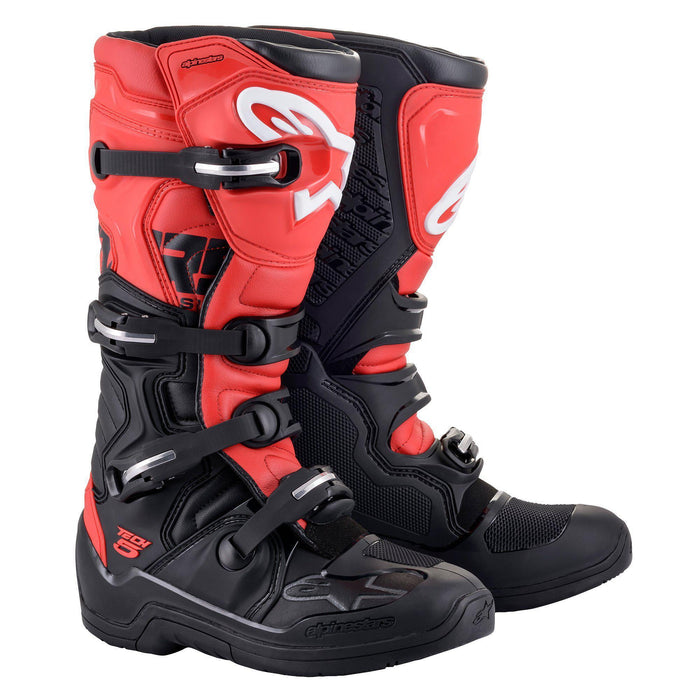 Alpinestars Tech 5 Mens MX Offroad Boots Black/Red