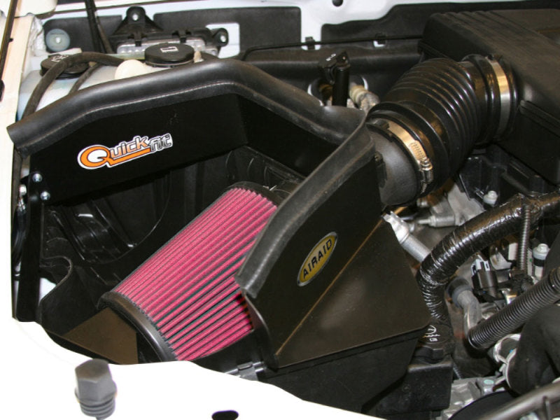 Airaid Cold Air Intake System By K&N: Increased Horsepower, Dry Synthetic Filter: Compatible With 2006-2007 Hummer (H3) Air- 201-180