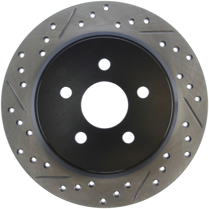 Stoptech Sport Drilled & Slotted Brake Rotor; Rear Right 127.63054R