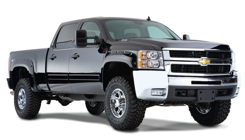 Bushwacker Front & Rear Black Cutout Fender Flares For 07-13 Silverado 40950-02