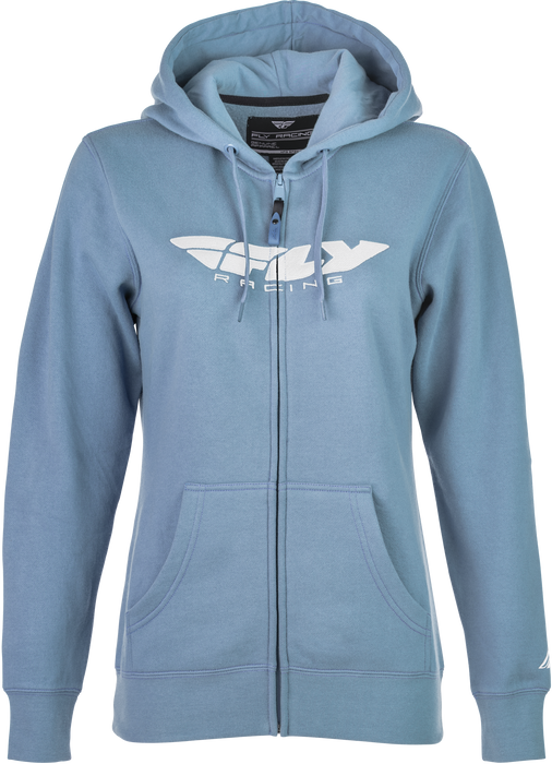 Fly Racing 358-0063M Women's Fly Corporate Zip Up Light Blue Md