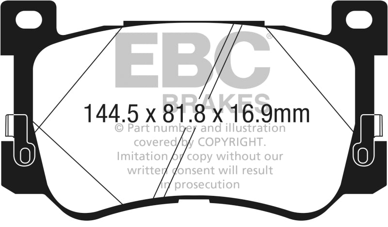 Ebc Yellowstuff Brake Pad Sets DP43076R