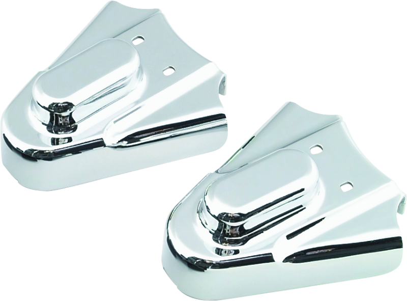 Kuryakyn Motorcycle Accent Accessory: Rear Axle Phantom Covers For 1986-2007 Harley-Davidson Softail Motorcycles, Chrome 8200