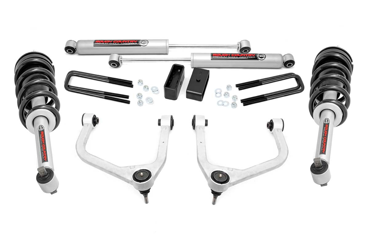 Rough Country 3.5 Inch Lift Kit N3 Struts Fits Chevy Silverado 1500 2WD/4WD (19-23) 29532